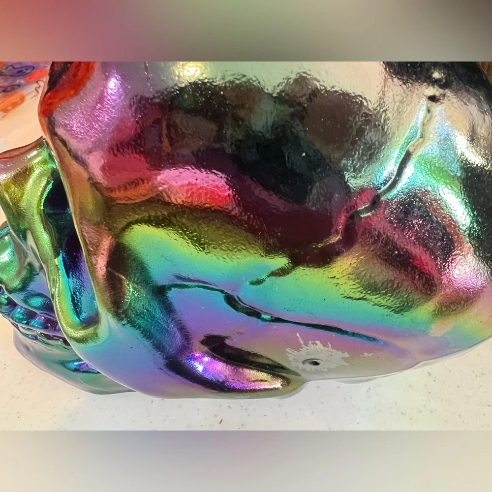 Iridescent Halloween Plastic Skull